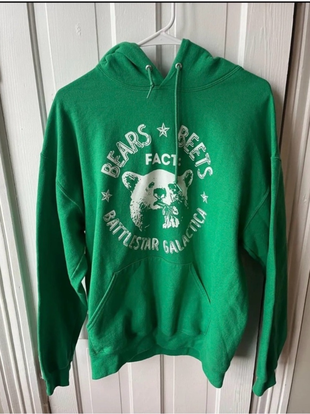 The Office themed Green Graphic Pullover Hoodie